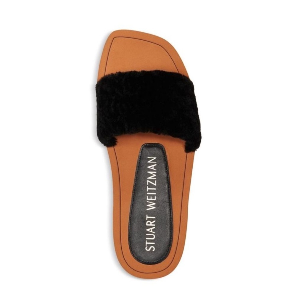 Stuart Weitzman New Cammy Leather Slide Sandals B… - image 4
